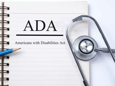 americans with disabilities act with physician stethoscope