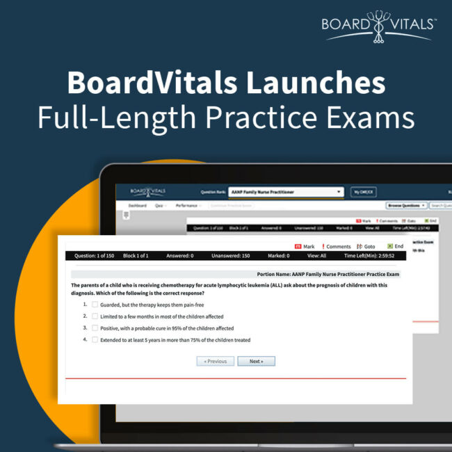 BoardVitals Launches FullLength Practice Board Exams