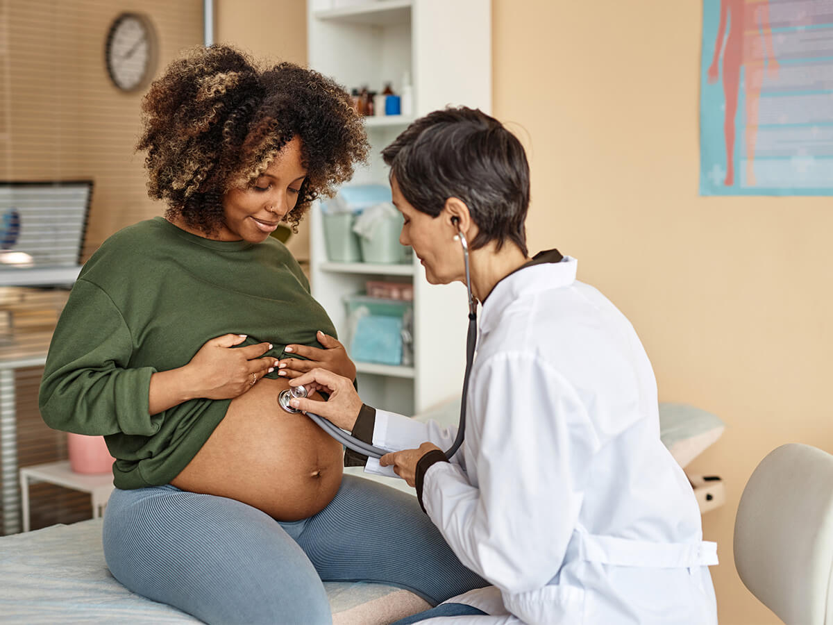 obgyn with patient