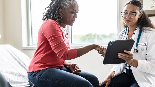 physician speaking with patient
